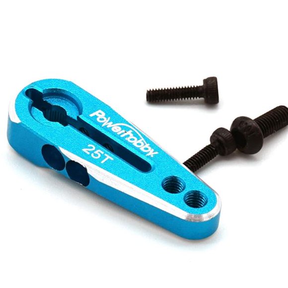 Power Hobby PHBPHS1429BLUE 25T Aluminum Clamping Servo Horn, Blue