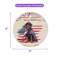 thumbnail image 5 of Republican Rottweiler Making Woof Count Election 2024 Ceramic Round Ornament Rottie Dog Lover Gifts Idea Home Tree Decor - 01002, 5 of 5