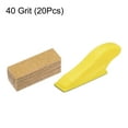 thumbnail image 3 of Uxcell 20pcs Micro Detail Sander Paper Kit 40 Grit Wet Dry Hook & Loop Alumina Sandpaper with Mini Hand Sanding Block, 3 of 6