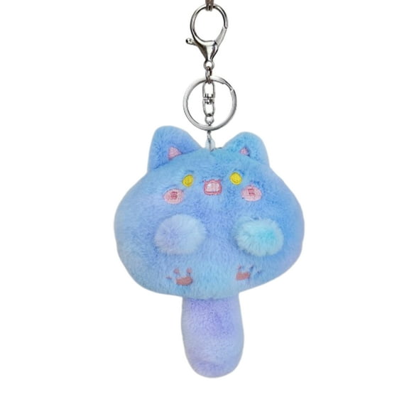 comerut Cartoon Cat Plush Pendant Built-in Squeaker Lovely Colorful Anime Kitten Plush Toy Ornament Soft Stuffed Animal Doll Plush Keychain Backpack Charms Birthday Christmas Gift