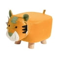 thumbnail image 4 of Taburete otomano de madera Strade Fareast Limited taburete de animales antideslizante naranja, 4 of 8
