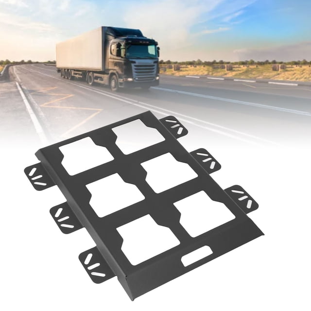 Tool Storage Box Base Plate, Toolbox Mounting Plate Space Saving Sturdy Rustproof Stainless Steel for Truck Wall