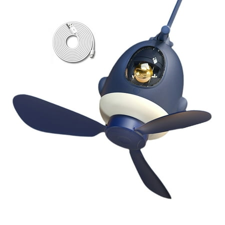 

9.8inch Silent USB Camping Fan with Lantern Light USB Powered Ceiling Fans