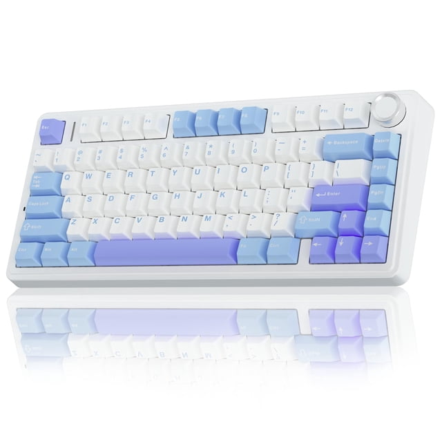 Teclado mecánico inalámbrico AULA F75 75% con retroiluminación RGB