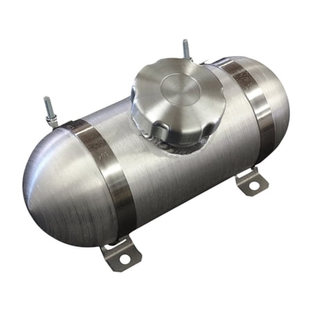 3x10 Center Fill Spun Aluminum Gas Tank .30 Gallon 1/8 NPT