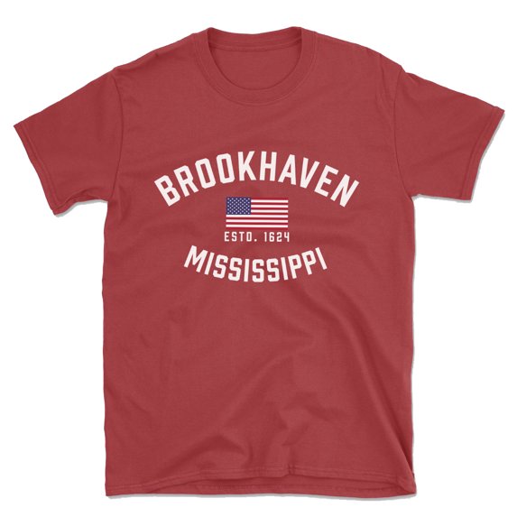 Brookhaven Mississippi Patriot Men's Cotton T-Shirt