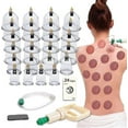 thumbnail image 1 of Cupping Therapy Sets,24 Cups Cupping Set With Pump Vacuum Suction Cups For Body Cellulite Cupping Massage Back Pain, 1 of 5