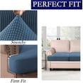 thumbnail image 3 of Housse de Coussin Extensible pour Canapé 1 Pce (1 Ivoire), 3 of 6