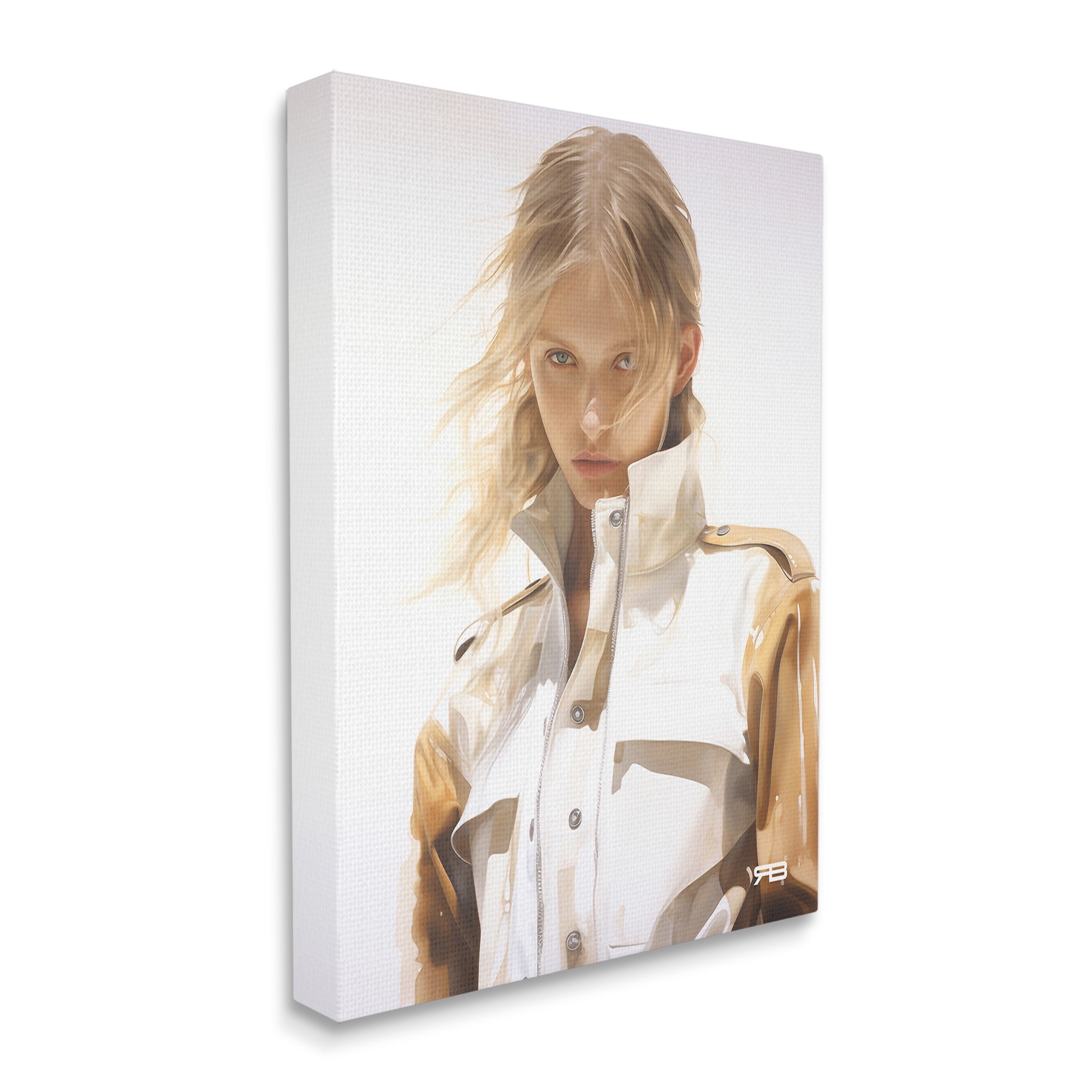 Stupell Industries Woman in Riding Jacket Beauty & Fashion Painting Gallery Wrapped Canvas Art Print Wall Art, 30 x 40