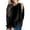 Black, variant on Sweatshirt For Women, Crewneck Side Zipper Solid Color Long Sleeved Pullover Sweater, Elegant Casual Athletic Top For St. Pa's Holiday,Size:3XL