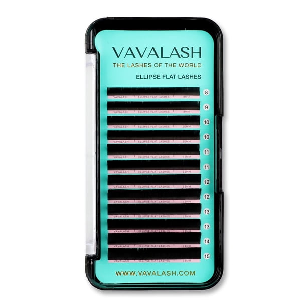 Extensiones de pestañas elipse 0,15 mm D Curl 8-15 mm Suministros de extensión de pestañas planas mixtas Pestañas ligeras Pestañas individuales mate Uso en salón Pestañas postizas de visón negro Exten