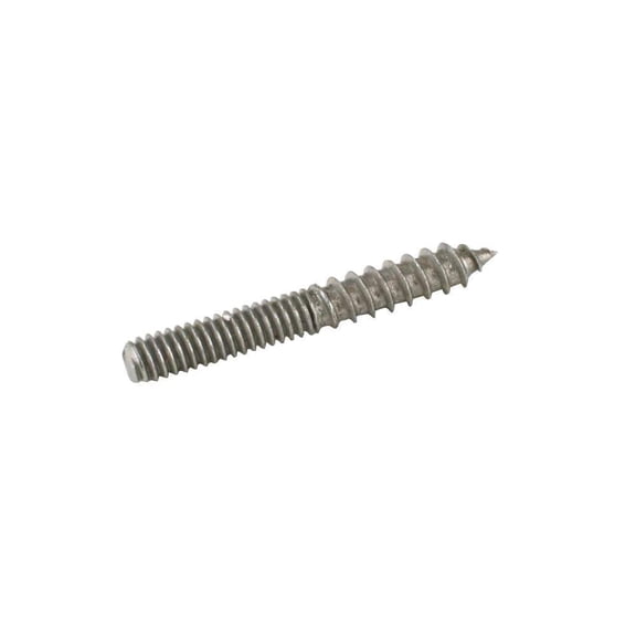 5/16 In.-18 Tpi X 2-1/2 In. Coarse/Standard Steel Plain Hanger Bolts (2-Pack)