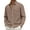 Brown, variant on Men's Waffle-Knit Pocket Button-Down Shirt - Soft Texture, Perfect for Casual Commute & Weekend Gatherings Brown L