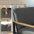 thumbnail image 5 of Costway 4 PCS Patio Aluminum Furniture Set Wood-Plastic Armrests & Tabletop for Balcony, 5 of 7