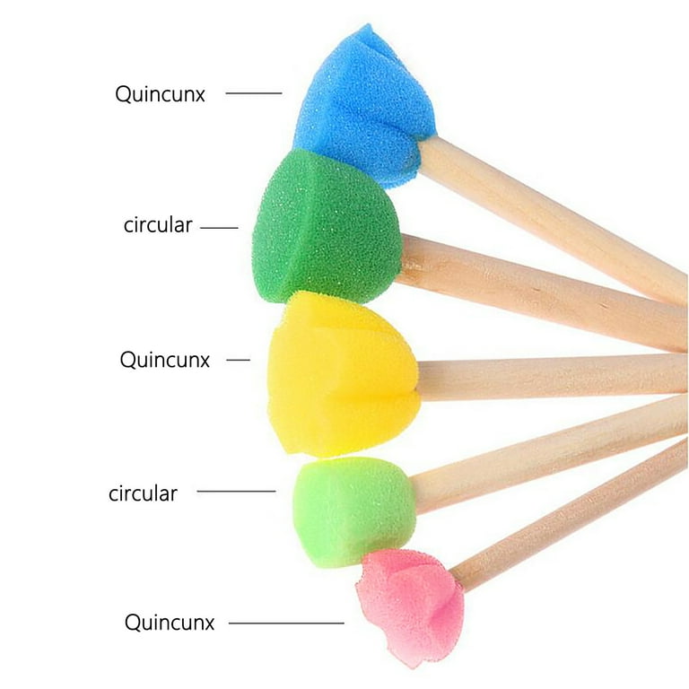 Toys For 2 Year Old Boy Toys Children And Flower Toddler Arts Kits Color Stamp Sponge Drawing Educational For Kids Boys Brush Girls Crafts Toy Stamp