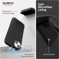 thumbnail image 6 of (4 in 1  for iPhone 14 Case Compatible with MagSafe (6.1 inch, 2022), with 2 Pack Screen Protector + Camera Cover, Liquid Silicone Phone Case (Black), 6 of 14