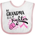 thumbnail image 3 of Inktastic My Grandma is a Fighter Breast Cancer Awareness Boys or Girls Baby Bib, 3 of 4