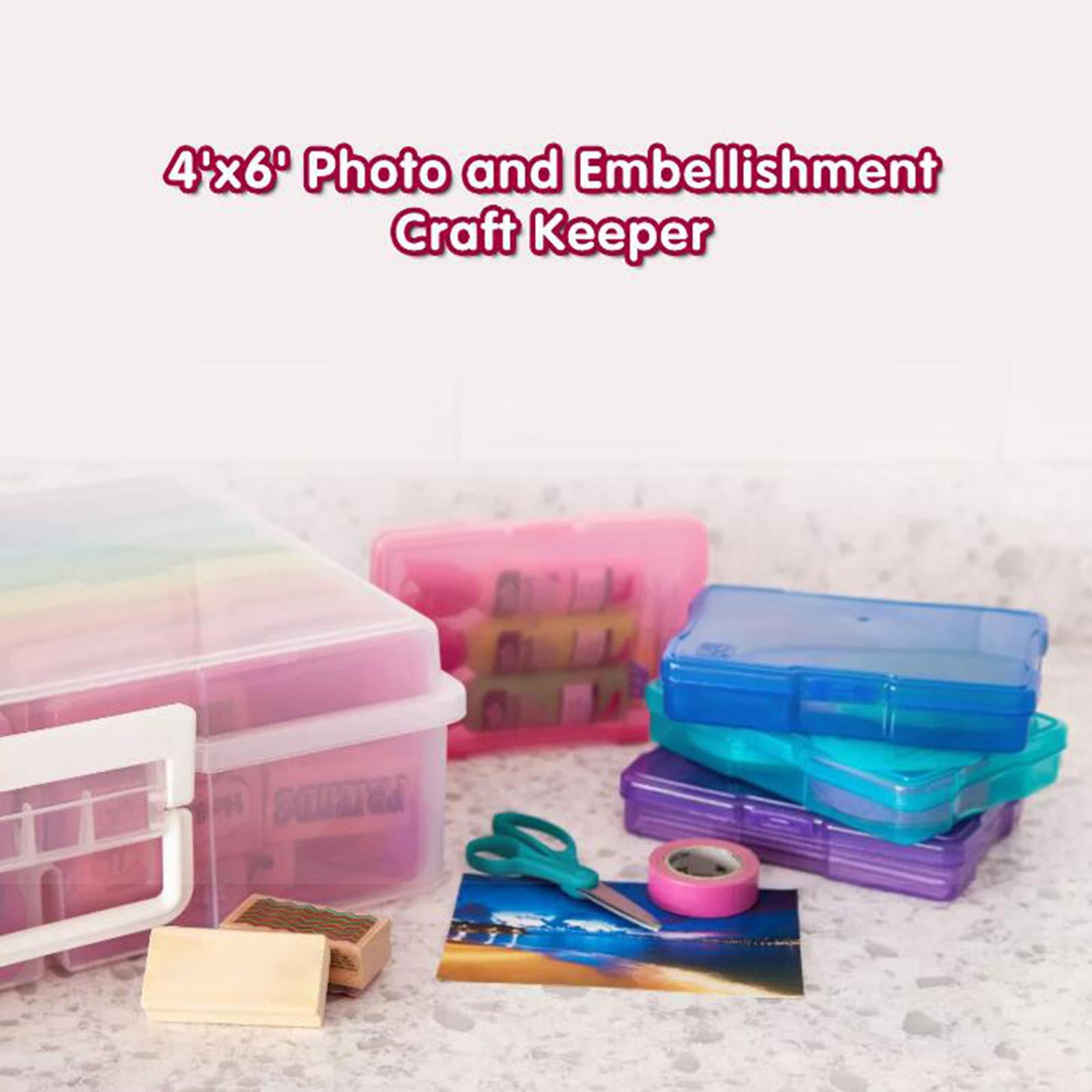 FVDPWYE plastic Photo Organiser box for organizing keeper Multicolor