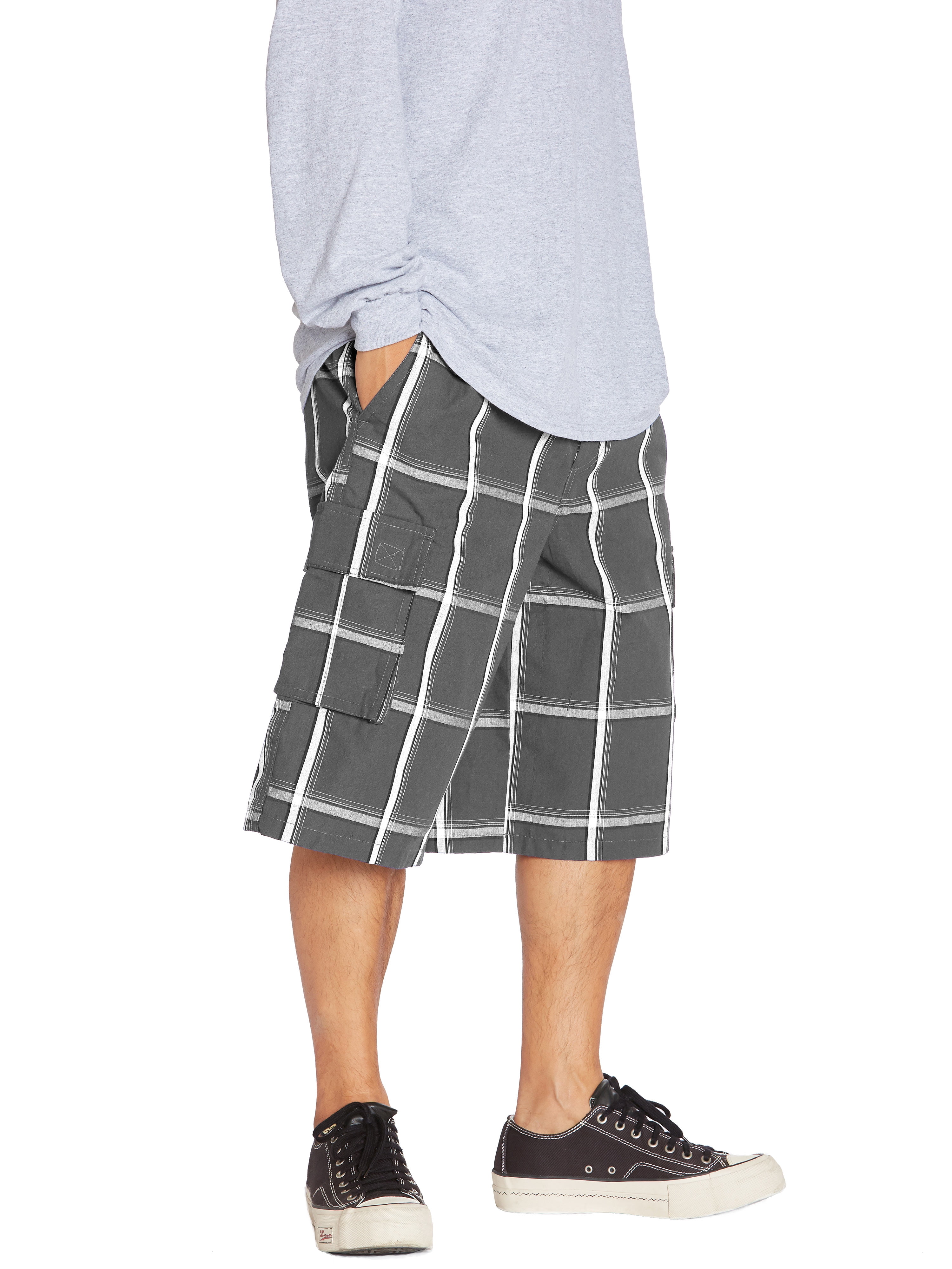 Men's Relaxed Fit Plaid Shorts S~5XL - Walmart.com