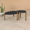 thumbnail image 2 of Manhattan Comfort Gales End Table and Coffee Table with Solid Wood Legs in Black, 2 of 12