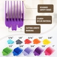 thumbnail image 7 of 10 Pack Color‑Coded Hair Clipper Guide Combs for Side Snap‑On Hair Clippers (1/16" to 1"), 7 of 7