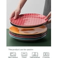 thumbnail image 4 of Set of 6 Ceramic 8.5" Salad & Dessert Plates, Colorful Design, for Appetizers & Sushi, Microwave/Oven/Dishwasher Safe, Ideal for Parties, Weddings, Birthdays & Mother's Day Gifts, 4 of 10