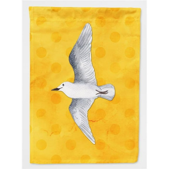 Sea Gull Yellow Polkadot Flag Canvas, House Size