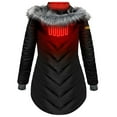 thumbnail image 6 of Women's ActionHeat Black Green Bay Packers 5V Battery Heated Long Puffer Jacket, 6 of 7