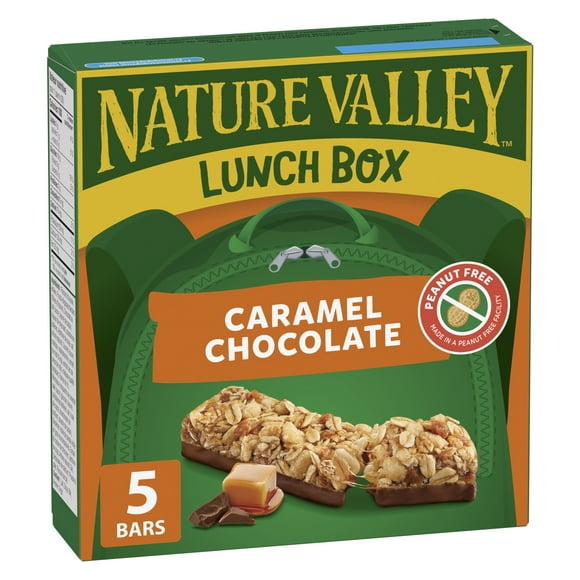 Nature Valley Lunchbox Granola Bars, Caramel Chocolate, Kids Snacks, 5 ct, 130 g