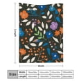 thumbnail image 3 of FCXZI Flowers Leaves Fuzzy Fluffy Soft Cozy Blanket, Reversible Flannel 40*50in, 3 of 7