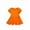 Orange, variant on Wdgfv Girls Summer Casual Dress Toddler Baby Elastic Waist Pure Color Play Outfit For Outdoor Activities 5 Months To 4 Years Orange 18-24 Months
