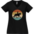 thumbnail image 3 of Inktastic Dressage Riding Equestrian Horse Women's Plus Size V-Neck T-Shirt, 3 of 5