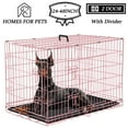 YRLLENSDAN 48 inch Foldable Large Dog Crate for Large Dogs, Metal Wire