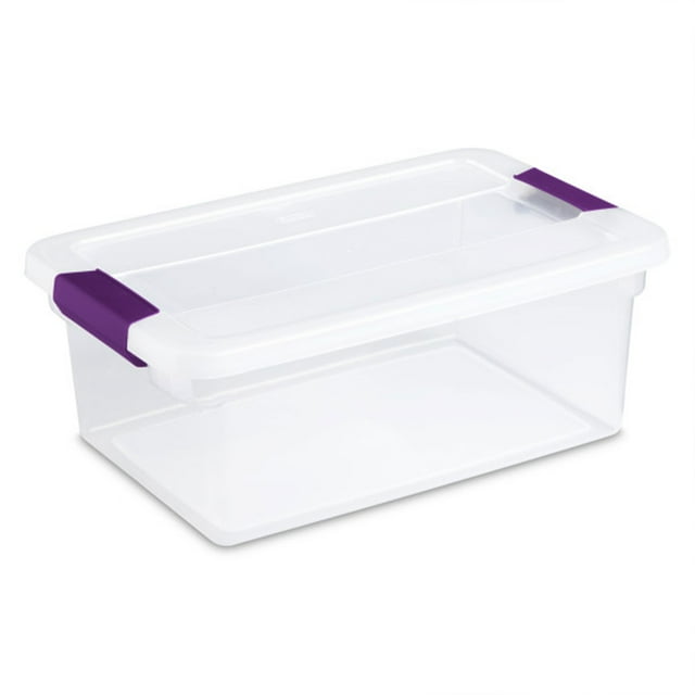 Sterilite Bac de Rangement Empilable en Plastique de 15 Pintes avec Couvercle (Lot de 36)