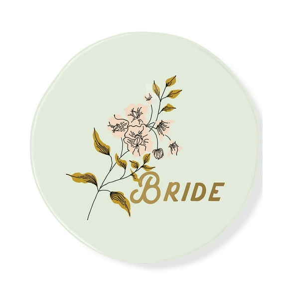 Fringe Studio Small Bride Retro Print Catch All Tray, Green, 3.62″