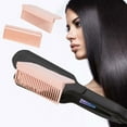 thumbnail image 4 of Soumake Flat Iron Comb Attachment Clip-in Hair Straightener Comb Attachment Detachable Electric Hair Iron Accessories Women Hair Brush Styling Tools, 4 of 8