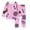 Pink, variant on Weebloom Girl Halloween Loungewear Pjs Boys Long Sleeve With Diy Print Comfortable Wear 2-10 Years Nightwear Girls Sleepwear 2-3 Years Black