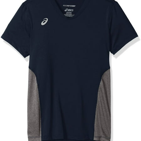 ASICS Womens 2-Tone Jersey, Blue, Medium
