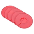 thumbnail image 1 of Unique Bargains Séparateurs de Taille pour Garde-Robe Ronds, Rouge Lot de 20, 1 of 5