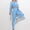 Sky Blue, variant on WEIee Legging Sets for Women 2 Piece Women Workout Sets Crewneck Long Sleeve Shirts Sets Elastic High Waist Leggings Suit Solid Fashion Slim Tracksuit Outdoor Sports Sportswear Black L
