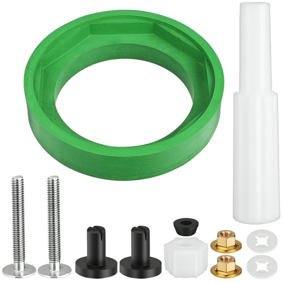 HIBIBUD 1 Set Tank To Bowl Gasket Kit Inside Tank Toilet Repair Kit Tank Sealing Gasket Toilet Tank Replacement Parts
