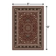 thumbnail image 6 of Pentantan 8'x10' Area Rug for Living Room, Red Retro Style Washable Rug with Anti-Slip Backing, 6 of 9