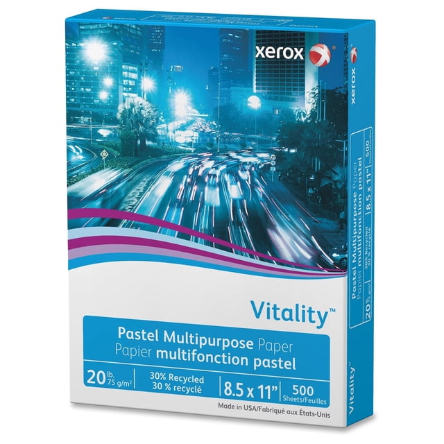 Papel Multifuncional Xerox Vitality Azul 22x28 cm 500 Hojas
