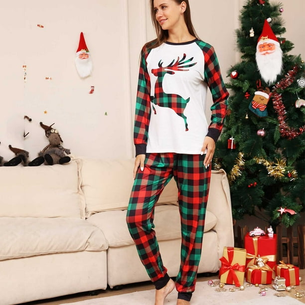LSLJS Christmas Family Pajamas Matching Sets, Christmas Fashion Long  Sleeves Women Printed Top+Pants Family Matching Pajamas Set, Christmas  Pajamas