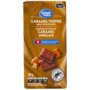 Chocolat au lait au caramel anglais Great Value