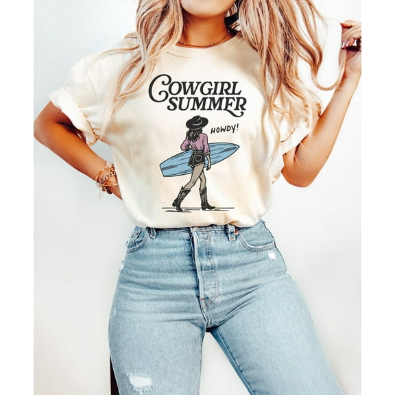 Sam Soft Cowgirl Summer shirt, Howdy shirt, cowgirl shirt, summer shirt, beach shirt, surfing shirt, summer times shirt, Western summer shirt