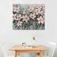 thumbnail image 2 of PRATYUS  Flower Wall Decor/Living Room Decorations/Pink Modern Artwork/Painted Botanical Paintings for Bedroom Kitchen Home Office 16x12in, 2 of 6
