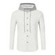 thumbnail image 4 of pstuiky camisa de manga larga para hombre, Sudadera con capucha y manga larga para hombre, estilo casual, color liso, estilo blusa top de hombre xxxl, 4 of 5