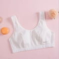 thumbnail image 3 of EIMELI Cute Bra for 8-15 Girls in Puberty Brief Seamless Bralette 95% Cotton No Underwire Padded Comfortable Vest-style Sport Running Underwear for Student, 3 of 8