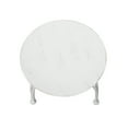 thumbnail image 5 of Hosley Pack of 2 White Wash Iron Pillar Candle Holders 4 Inch Diameter Tripod Stand Table Centerpiece | Perfect for Home Decor, Wedding, Parties, Living Room, 5 of 9